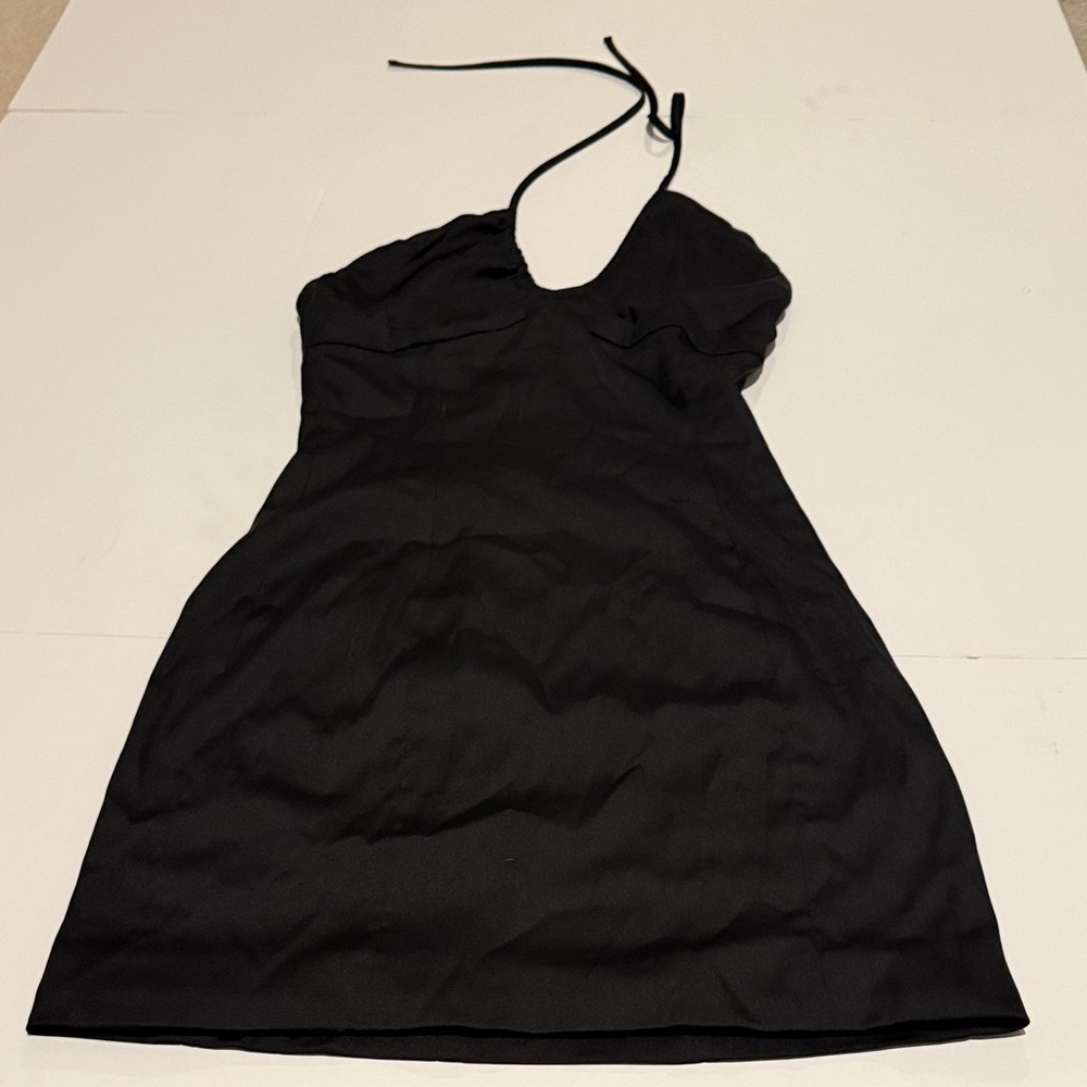 Aritzia Black Tie Dress